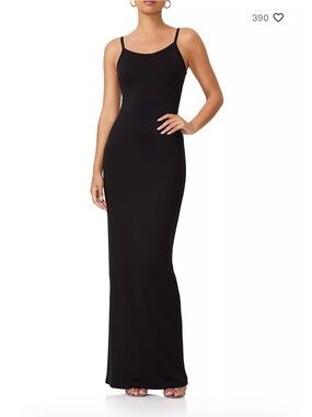 AFRM Ashlyn Jersey Knit Tank Maxi Dress Black Small New